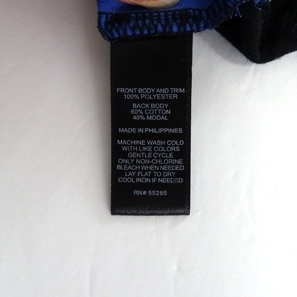 Express Racerback Blue Color Block Tank Top Women Size XS Back Zipper Closure - Picture 6 of 9